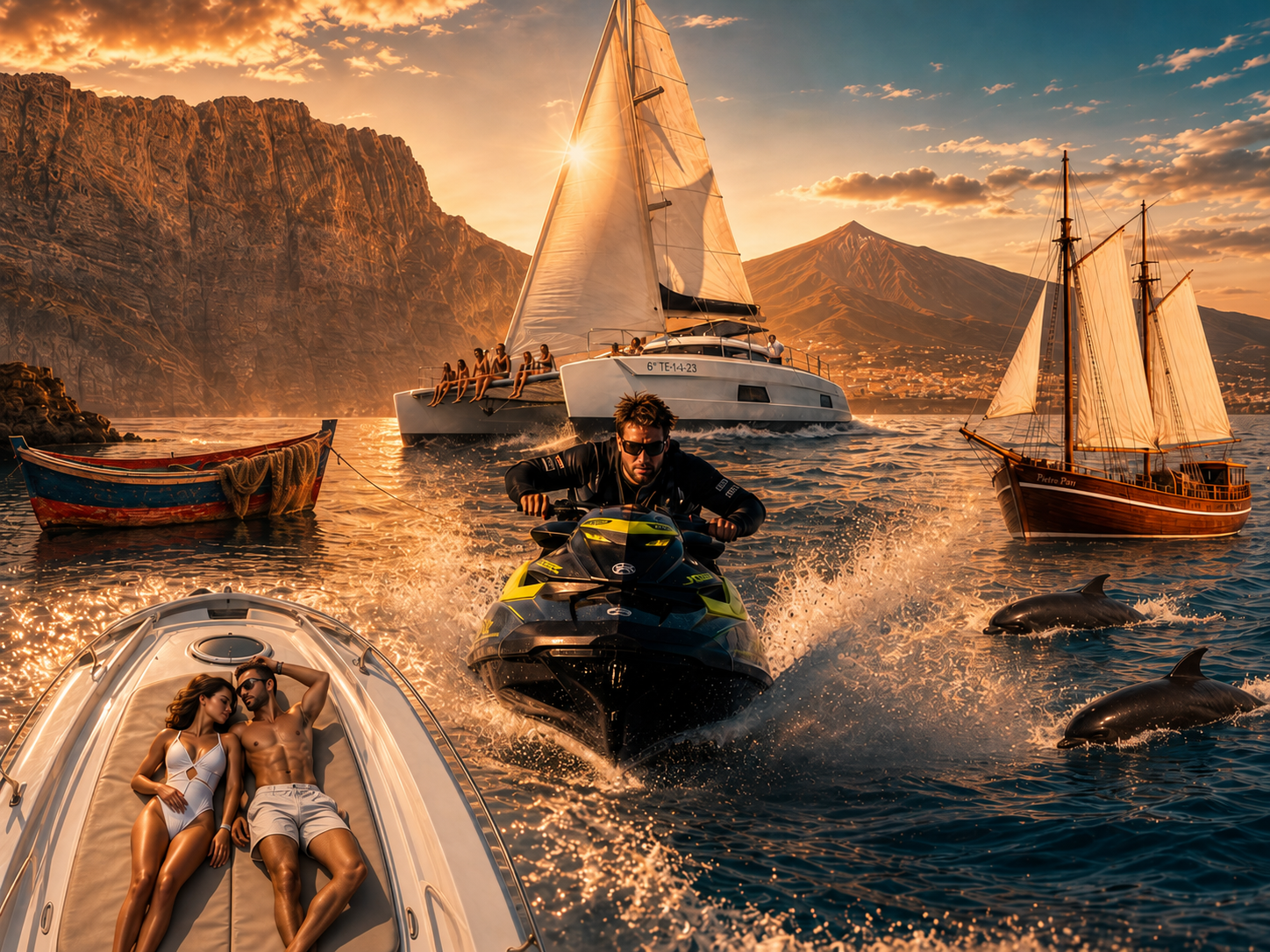 Bootstouren und Delfinbeobachtung auf Teneriffa